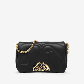 ALEXANDER MCQUEEN 亚历山大.麦昆 女士 The Seal 小号手袋 黑色 757375 1BLE1 1000