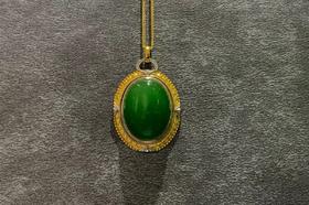 【御珠宫坊】金镶碧玉吊坠