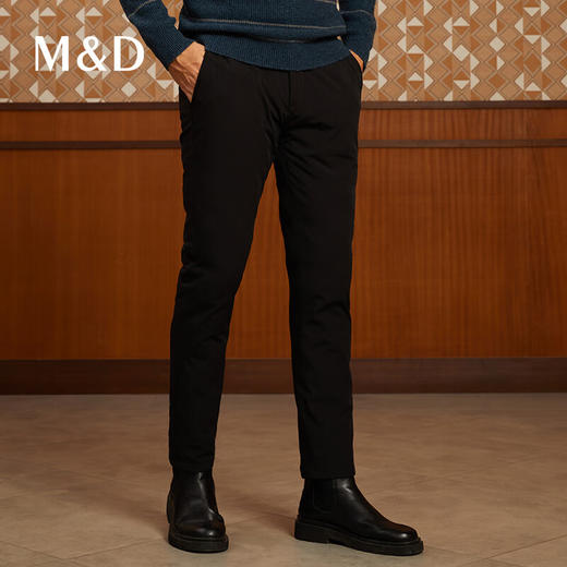 名盾名盾羽绒裤男秋冬白鸭绒厚款商务休闲直筒长裤青年保暖加绒秋裤 商品图2