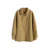 绽放868朵/嫩黄色减龄羊羔毛驼绒双面呢大衣简约大气通勤百搭外套 商品缩略图3