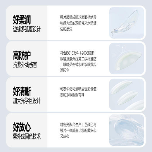 「 上海保税仓现货」新品上市尝鲜价！ LA ROSIA 日本美瞳 新三色 日抛10片装 商品图5