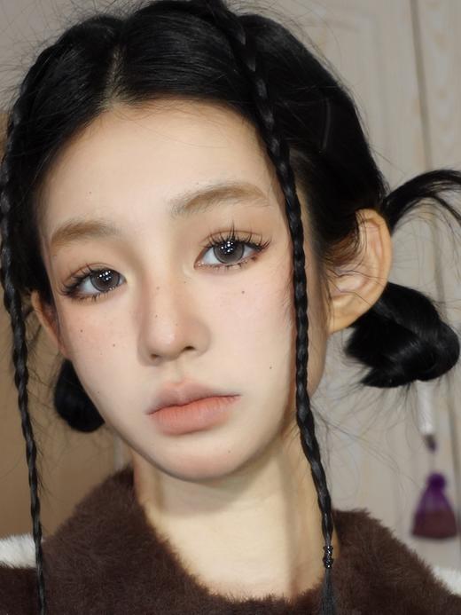 Kumicon旗下｜冰透琉璃&冰透咖啡｜14.0mm白狮参考着色中大直径  月抛  2片 商品图9