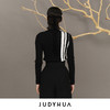 JUDYHUA 拼条设计针织毛衣 商品缩略图3