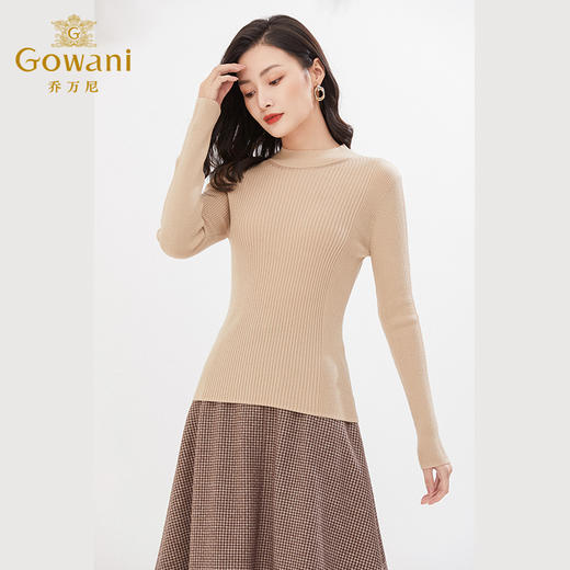Gowani乔万尼针织衫上衣女新品羊毛打底衫半高领EI4M620003 商品图3