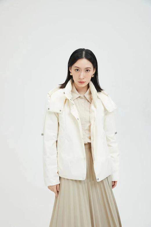 可可咖连帽短款羽绒服（鹅绒） 商品图5