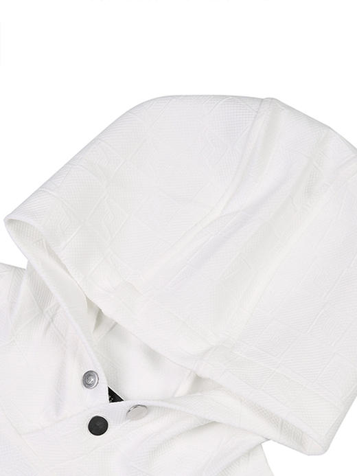 callisto白色棋盘格+立体字母设计卫衣 FSFLE010C 商品图1