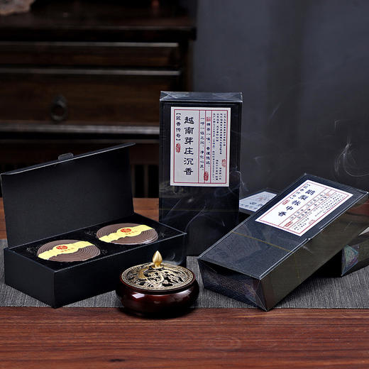 李师傅调香师四盒，鹅梨帐中香礼盒盘香越南芽庄沉香卧房睡眠香薰室内用香印度老山檀香熏 商品图1