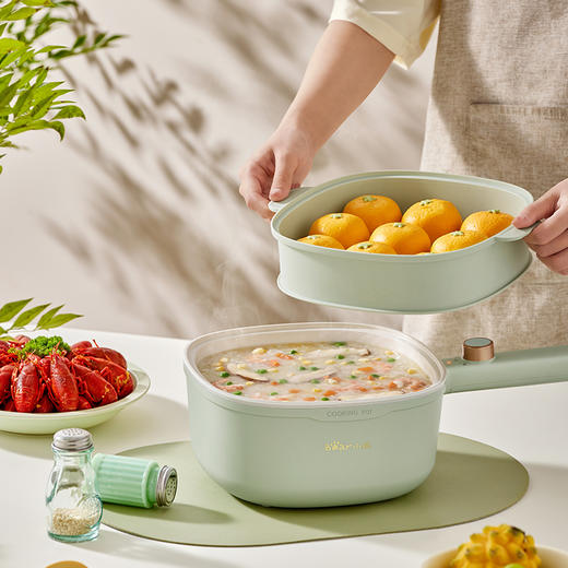 【小程序】小熊(Bear)电煮锅 电火锅 小电锅 电热锅 3L多功能电蒸锅 电炒锅一体 学生宿舍泡面火锅 配蒸笼丨DRG-E30N2 商品图3