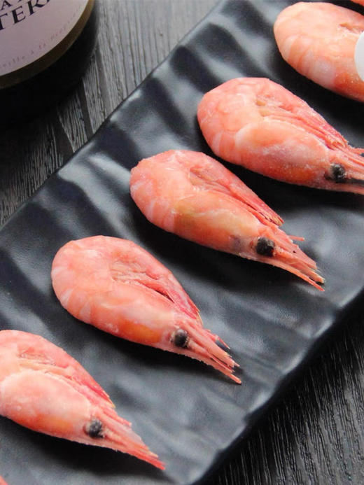 北极甜虾—头籽】甜虾之所以鲜美，全部捕捞自冰冷纯净的北冰洋和北大西洋海域，100%纯野生。两三百米以下的深海，生长环境优越，来自极寒之地的美味大餐！2斤/箱 商品图1