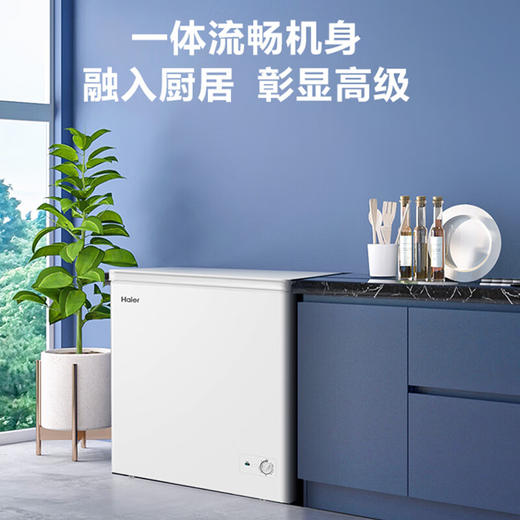 海尔（Haier）200升低霜小冰柜家用商用冷藏柜冷冻柜两用冰柜小型租房用小冰箱小型冷柜BC/BD-200GHDT 商品图3
