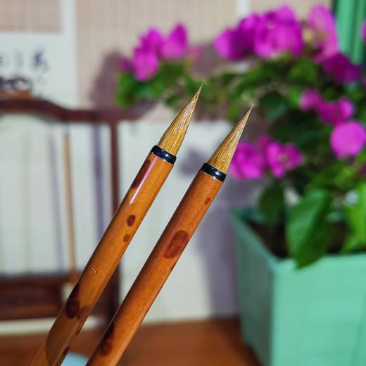 【红香妃带帽纯狼毫小楷】 不开叉、韧性强、适合灵飞小楷、抄经、国画勾线等 商品图2