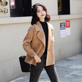 短款毛呢外套，气质修身显瘦呢子上衣HR-MS1813