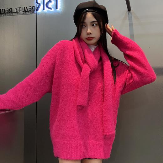 101WSV领带围巾长袖毛织上衣30925（红） 冬季 301034032105 商品图4