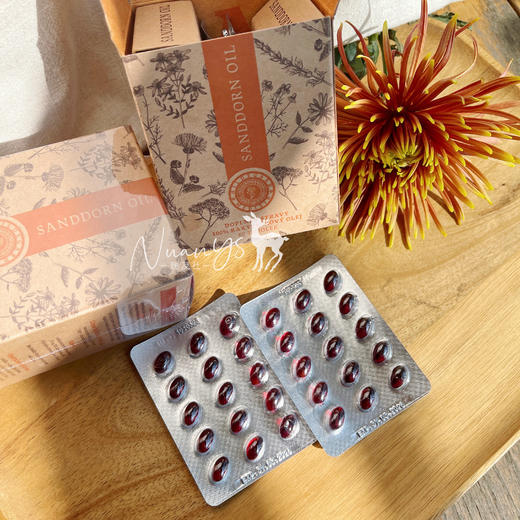 【俢复体力 胃口 胃舒服 孩子孕妈胃需要的营养】沙棘油胶囊 60粒 捷克 圣希尔德佳德 商品图2