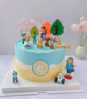 狮子家-汪汪队立大功主题 生日蛋糕 纪念日蛋糕 聚会 仪式感必备 健康甜品