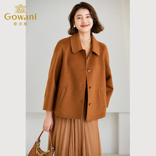 【羊绒】乔万尼秋冬新款羊毛羊绒短外套减龄翻领设计ET4B900 商品图3