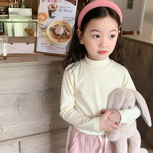 【买1送1】儿童美拉德打底衫丨加厚加绒男童女童秋冬保暖内衣中小童上衣宝宝打底衫潮 商品图1