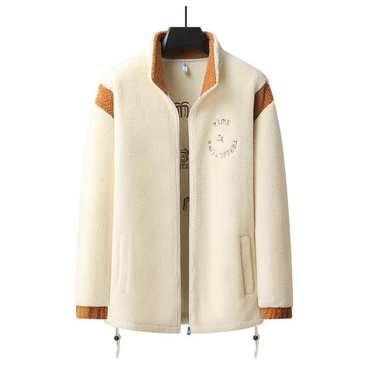 【圈】【新款DPJ】大依优型大码男装立领羊羔绒外套棉服休闲棉衣潮款加肥加大上衣男士 商品图2