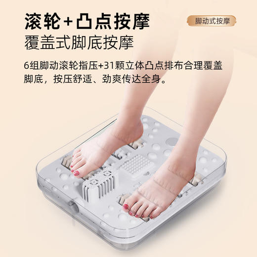 秋冬季【折叠足浴盆泡脚桶】气泡冲浪 家用按摩洗脚盆 电动恒温加热足浴器 商品图1