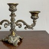 意大利古董纯铜雕花三头烛台AU290 商品缩略图3