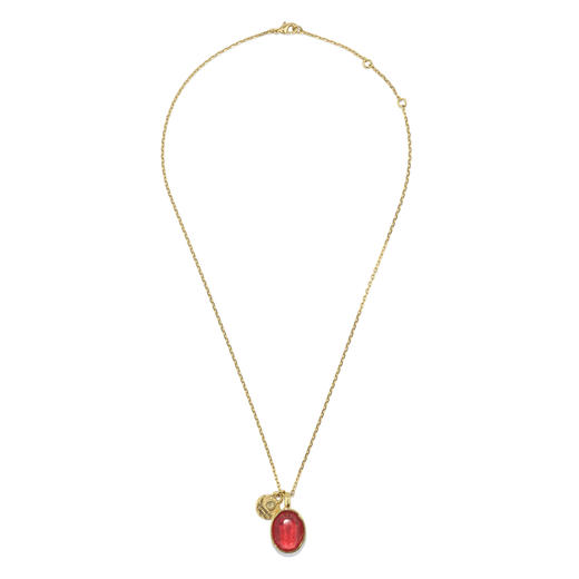 北京仓｜Goossens Paris-Cabochons 石榴红 项链［法国设计师］ 商品图0