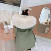【2023新款】仿狐狸毛加厚仿皮草外套过膝款派克服大衣女中长款冬季棉服 djmf12 商品缩略图2