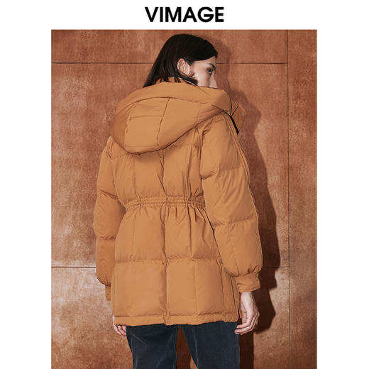 VIMAGE纬漫纪冬季时尚保暖连帽保暖白鸭绒羽绒服V2011607 商品图9