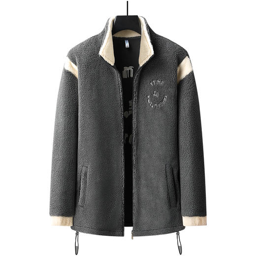 【圈】【新款DPJ】大依优型大码男装立领羊羔绒外套棉服休闲棉衣潮款加肥加大上衣男士 商品图1