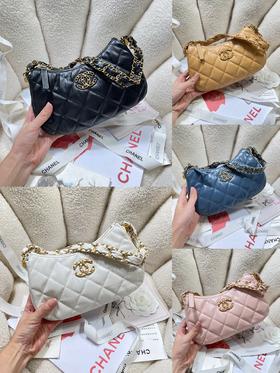 Chanel 香奈儿 23K 双C皮穿链条经典真皮包  GUC9002