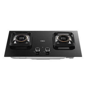 万家乐家用嵌入式双眼燃气灶 JZT/Y-V2(B) 玻璃面板 全进风5.0kW大火力