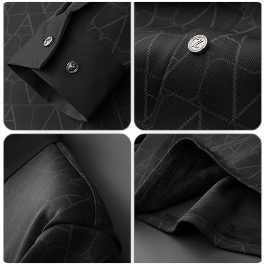 【新款DDA】大依优型大码加绒衬衫加肥加大休闲商务宽松弹力肥佬上衣打底男士胖子 商品图3