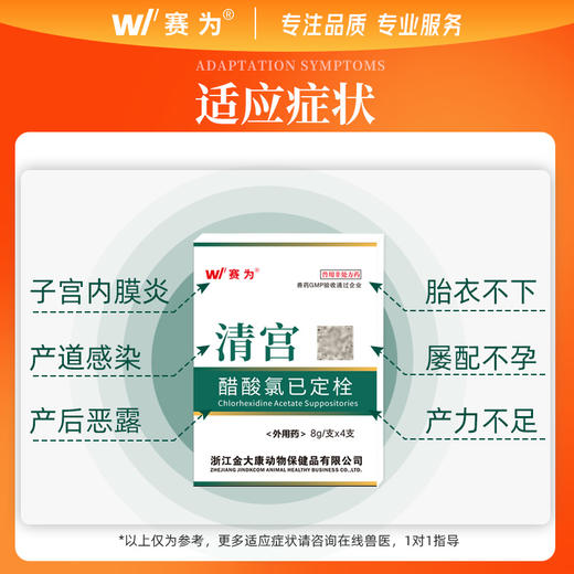 【买一送一发2盒】赛为宫炎清净丸栓宫得乐达力朗母猪保健子宫内膜炎胎衣不下产后康 商品图1