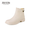 西村名物2023秋冬季新款秋季瘦靴英伦风切尔西靴低筒时尚靴T23DS45941 商品缩略图1
