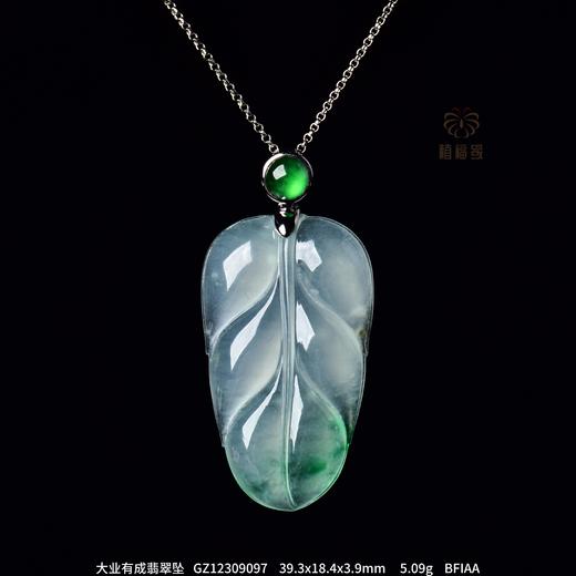 【大业有成】翡翠叶坠   GZ12309097 商品图0