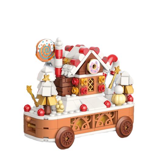 【缤纷圣诞主题火车四合一】JAKI佳奇圣诞魔法号列车/快乐雪橇/圣诞树/姜饼屋 4款组成有趣小车 心意满满的圣诞惊喜 商品图6