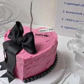 爱心蝴蝶结蛋糕S100