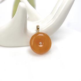 S925蜜蜡吊坠-平安扣