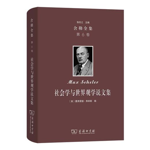 舍勒全集(第6卷)：社会学与世界观学说文集 [德]马克斯·舍勒 著 [美]曼弗雷德·弗林斯 编 晏文玲 译 商务印书馆 商品图0