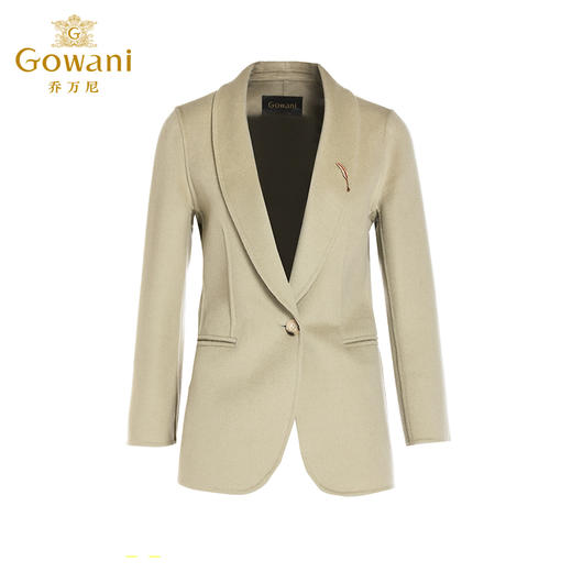 【羊绒】乔万尼秋冬新款羊毛大衣短款西装呢子高级感ET4B828 商品图4