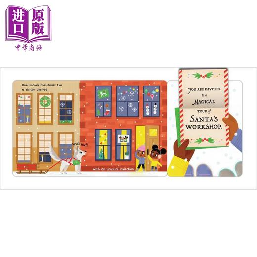 【中商原版】An Abrams Trail Tale Merrytale 足迹故事 圣诞故事 英文原版进口图书 儿童绘本 折叠页纸板书 故事图画书 商品图4