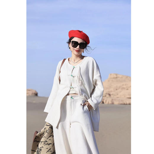 
【抖音专属】阔腿裤（23809716-玉色） 商品图3