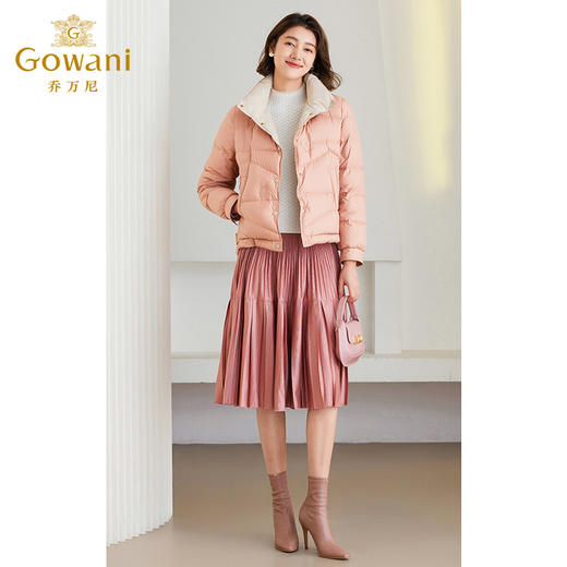 乔万尼羽绒服女冬季新款短款简约纯色设计ET4T987 商品图2