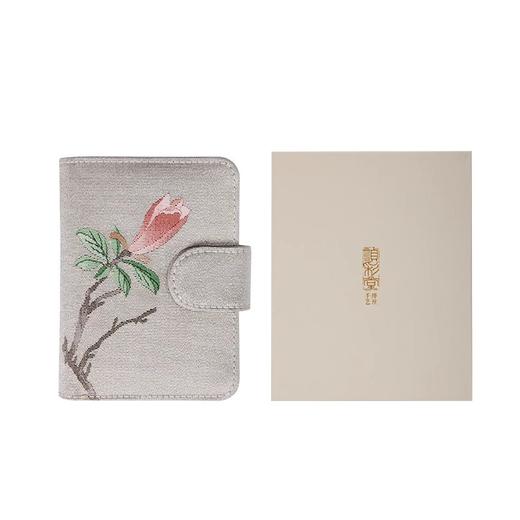 苏州博物馆 缂丝真皮短款钱包（沈周玉兰） 商品图4