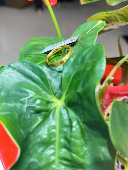 梦金园硬金戒指3D黄金戒指 商品图3