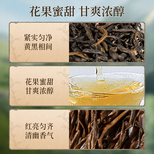 正山堂·骏眉中国·雅黑（一芽一叶）花果蜜香特级红茶罐装茶叶50g 商品图2