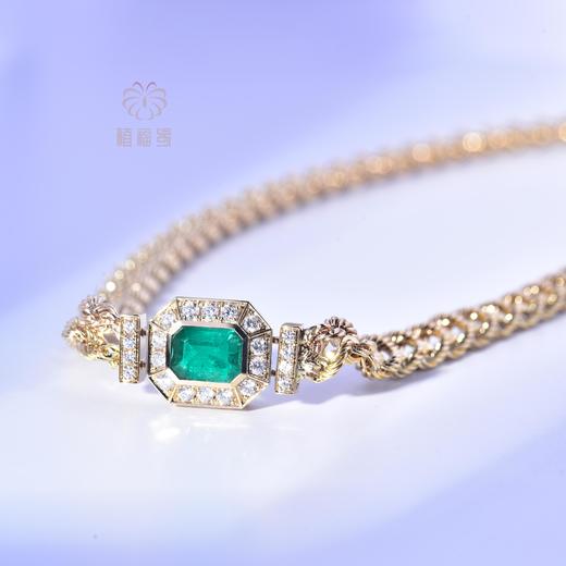 《芳华》祖母绿时尚项链     CB12309108 商品图0