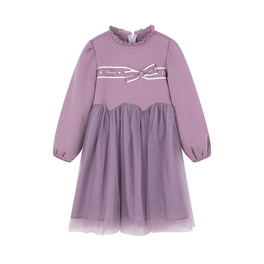 笛莎Deesha 童装女童连衣裙2023冬季新款儿童公主纱裙 商品图4