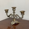 意大利古董纯铜雕花三头烛台AU290 商品缩略图4