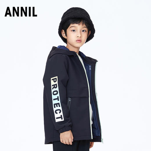 【轻薄5~15℃】男童防风羽绒两件套安奈儿童装实体店同款AB345564 商品图0
