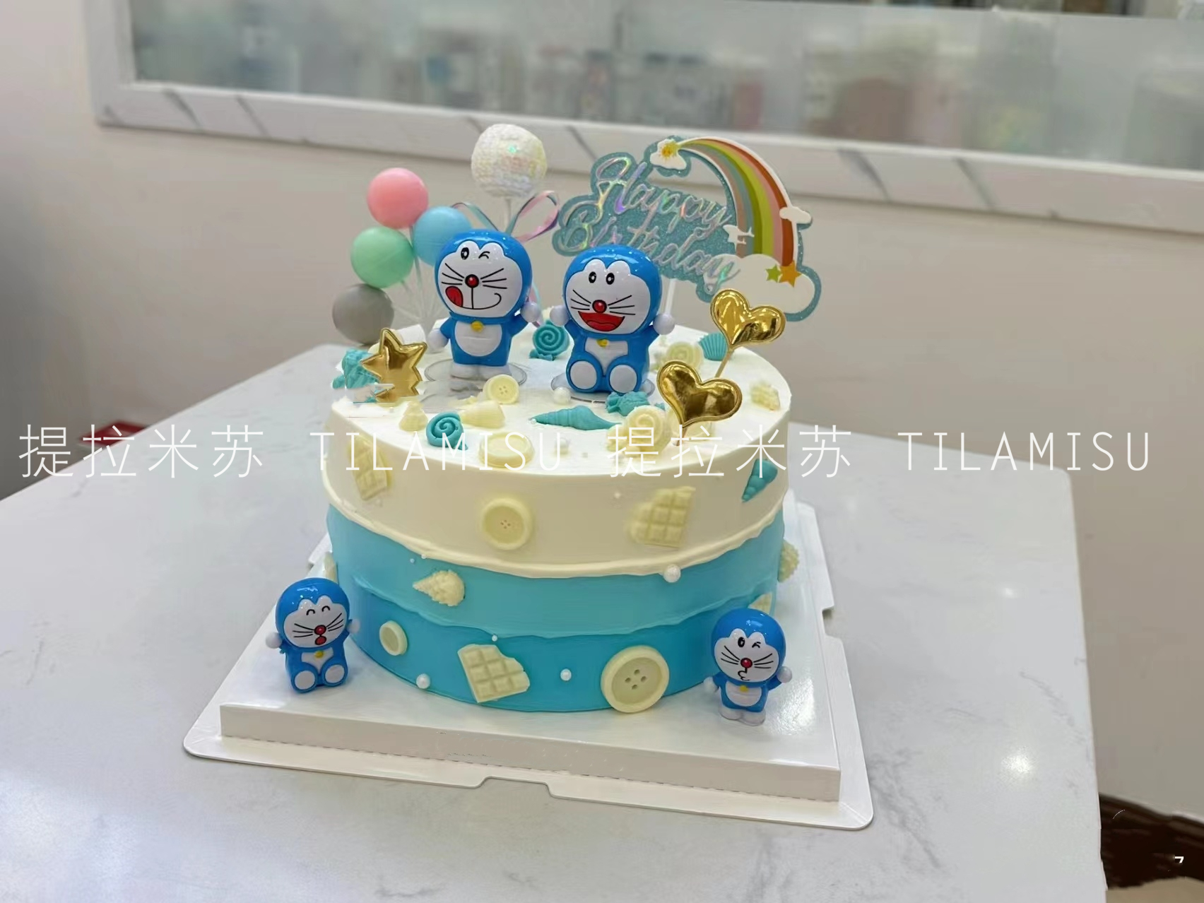 哆啦A梦主题生日蛋糕